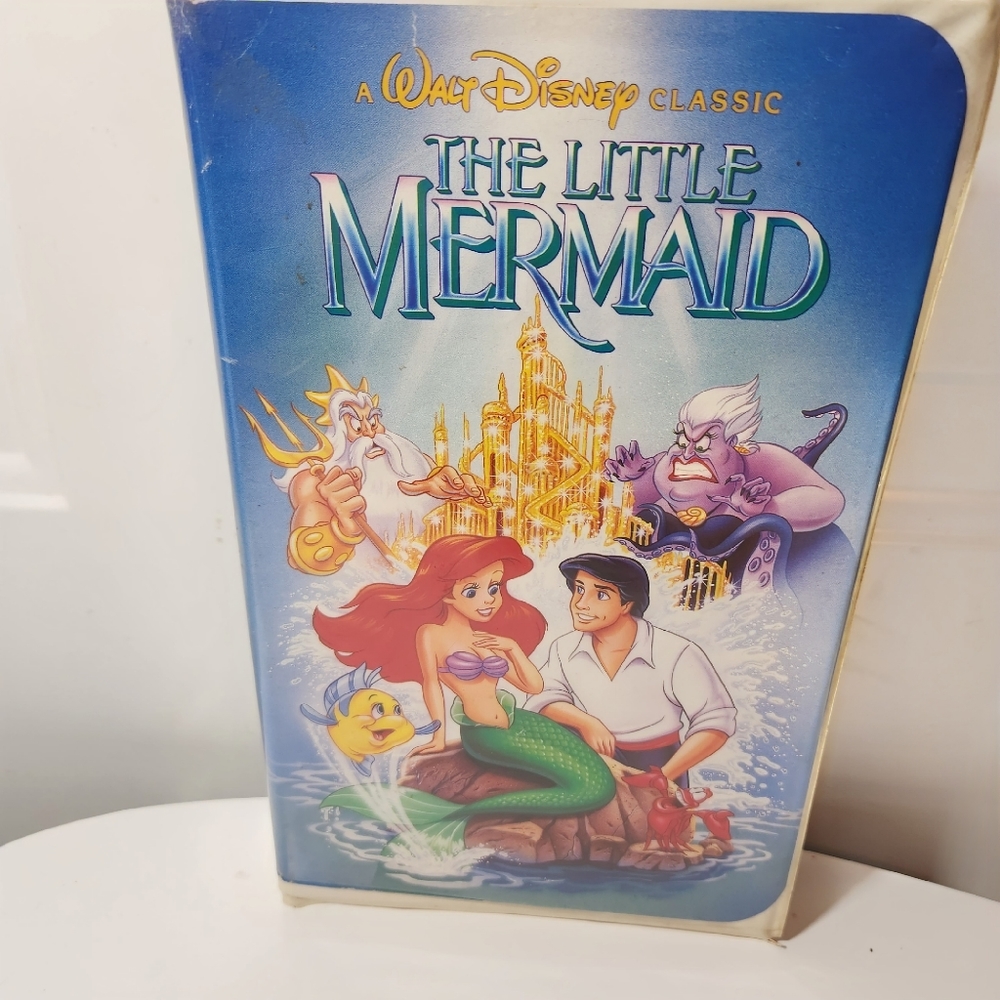Disney Black Diamond Classics The Little Mermaid BANNED COVER VHS Tape